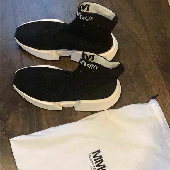 MM6 Maison Martin Margiela Knit Logo Sneakers - Picture 8 of 13